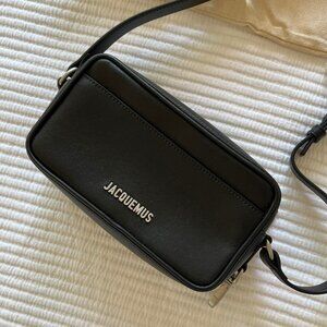 Jacquemus Black Leather Le Baneto Bag